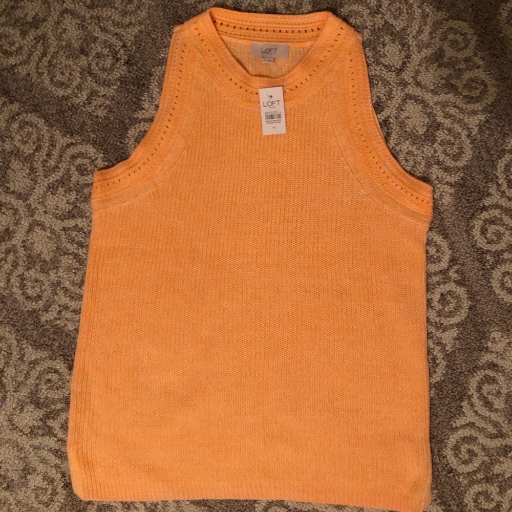 Loft M orange blouse